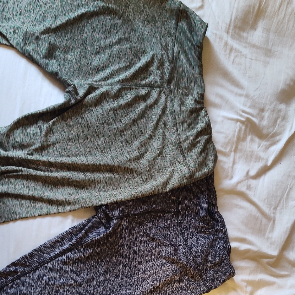 Green and Black Patterned Pants